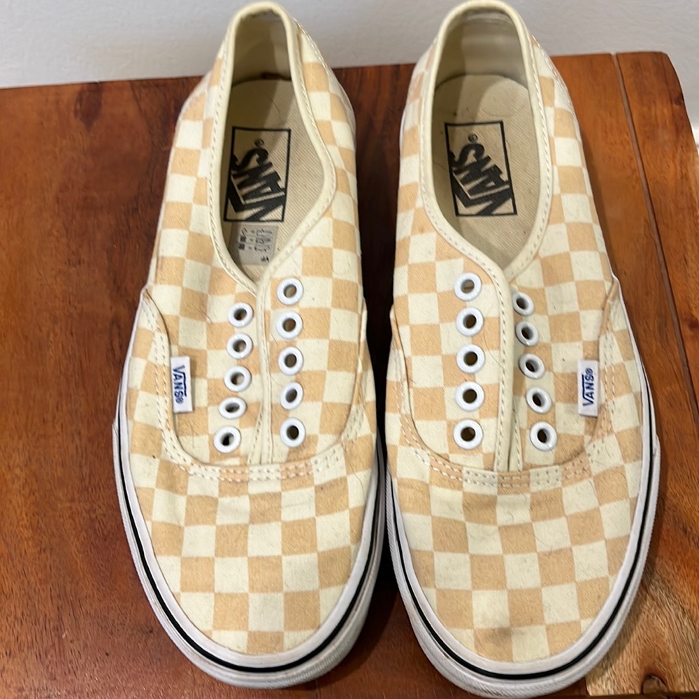 Gently worn checked Vans